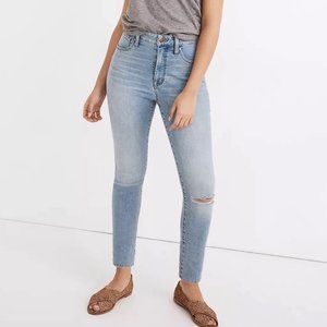 MADEWELL Curvy Roadtripper Jeans Benton Wash Knee-Rip Edition ~ NWT!